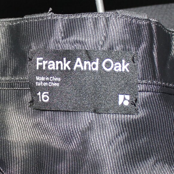 NWT Frank And Oak Emma Gray classic business wide leg lined pants size 16 - Picture 7 of 9